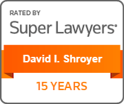 Rated by Super Lawyers | David I Shroyer | 15 years